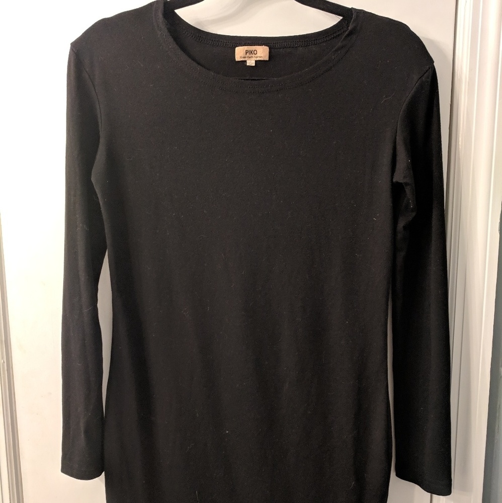 Black Bodycon Long Sleeved Dress